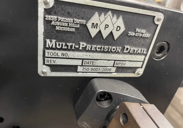 2017 MULTI-PRECISION HYDRAULIC TOMBSTONE FIXTURE, 4-SIDED, 16" X 31" - MACHINING EQUIPMENT PARTS