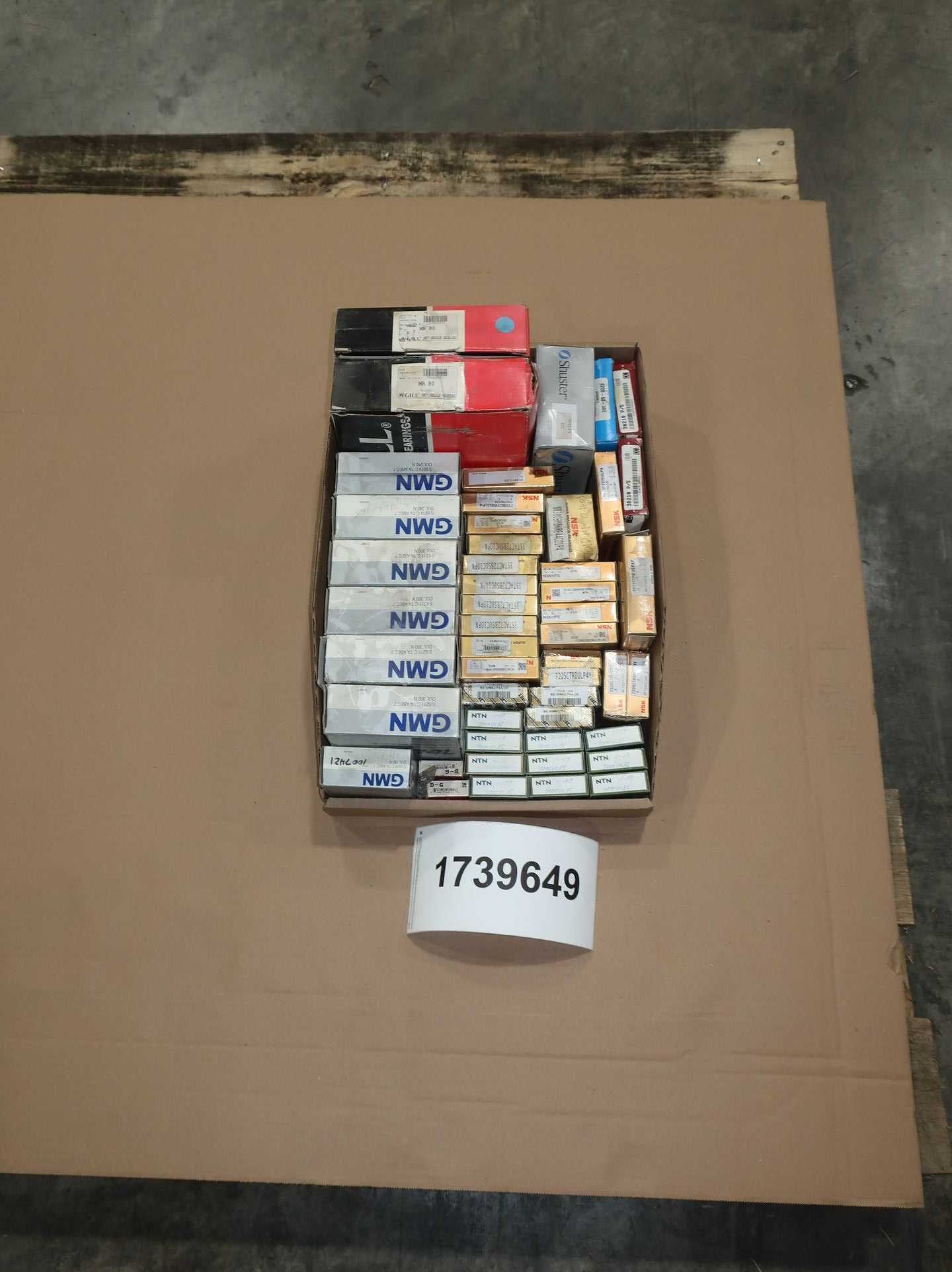 SKU 1739649 - TOTE OF ASSORTED PRECISION BEARINGS - BEARINGS