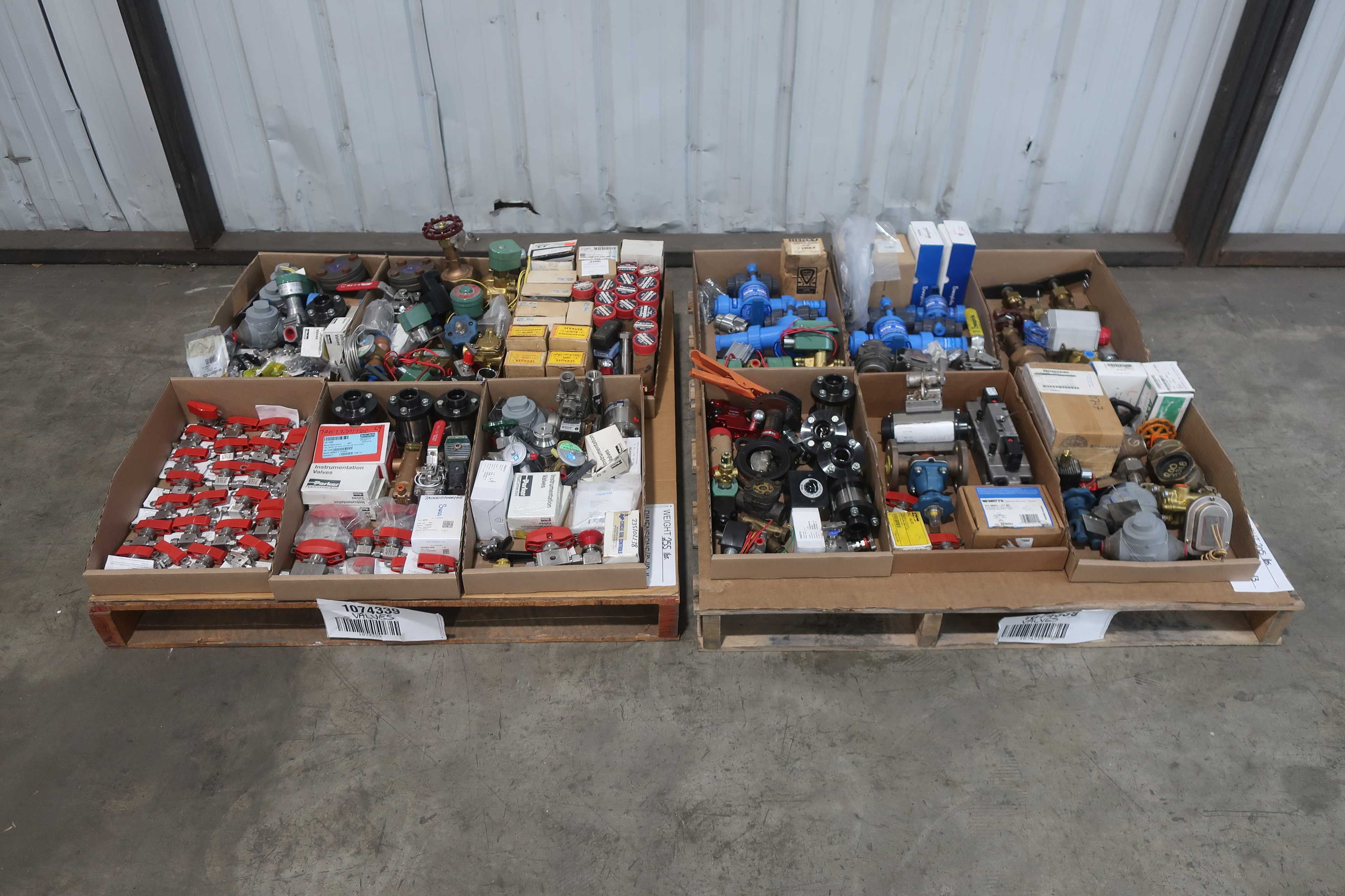 2 PALLETS OF ASSORTED VALVES