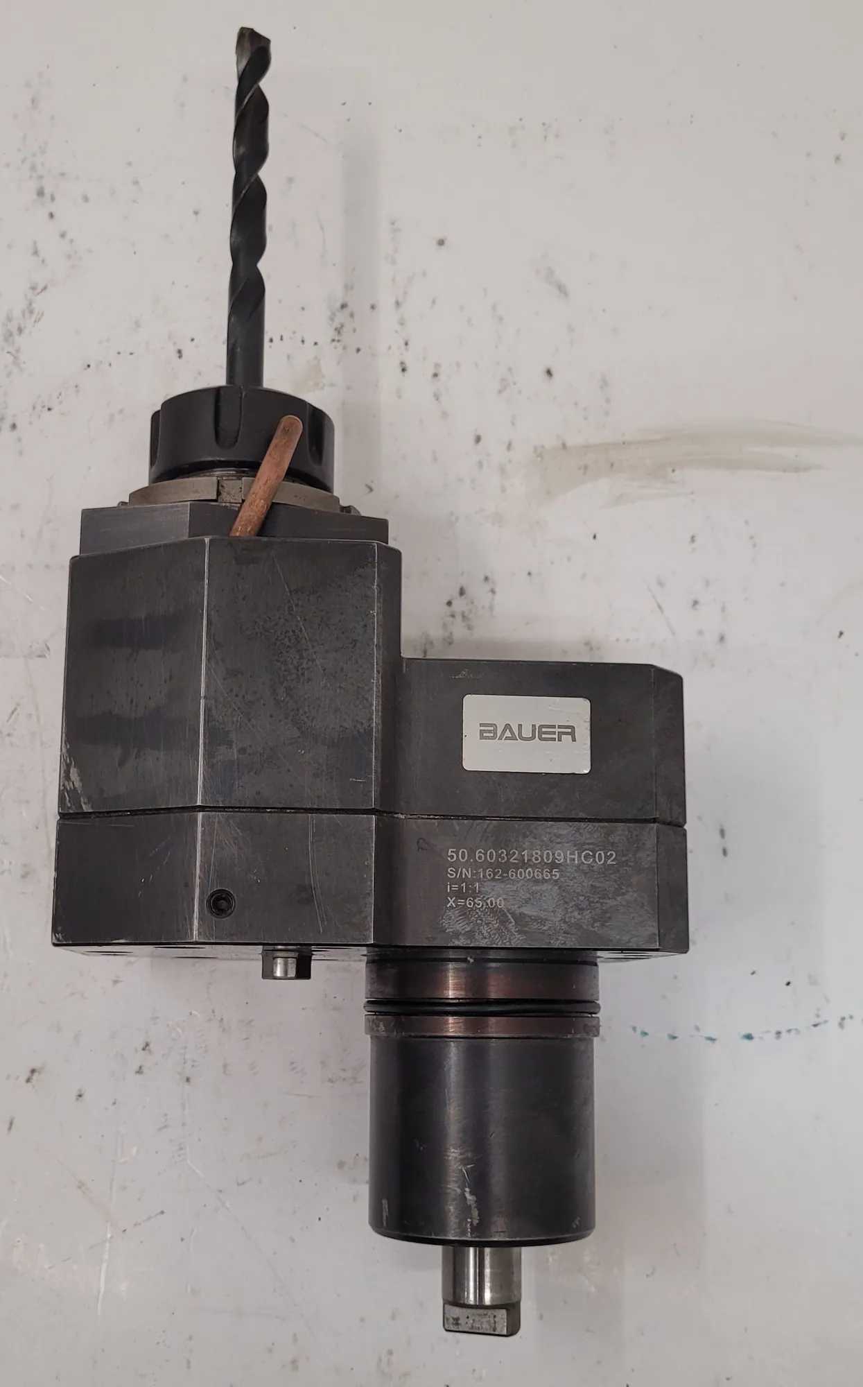 BAUER 50.60321809HC02 VDI 60 LIVE TOOL HOLDER (I=1:1 RATIO) - MACHINE TOOLING