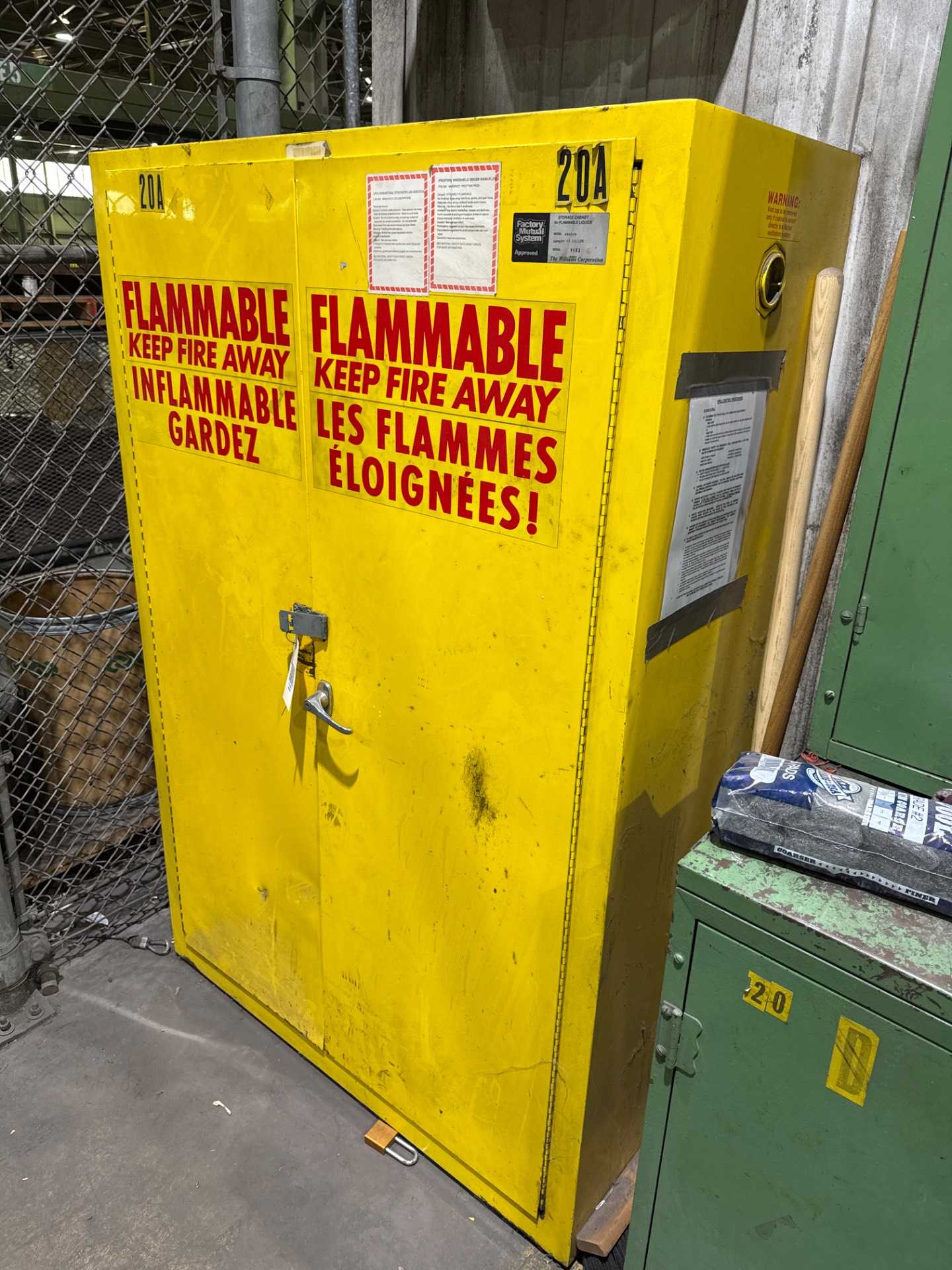 The Williams Brothers Corporation WB45FM Flammable Storage Cabinet 45 GAL Capacity - FLAME PROOF STORAGE CABINET