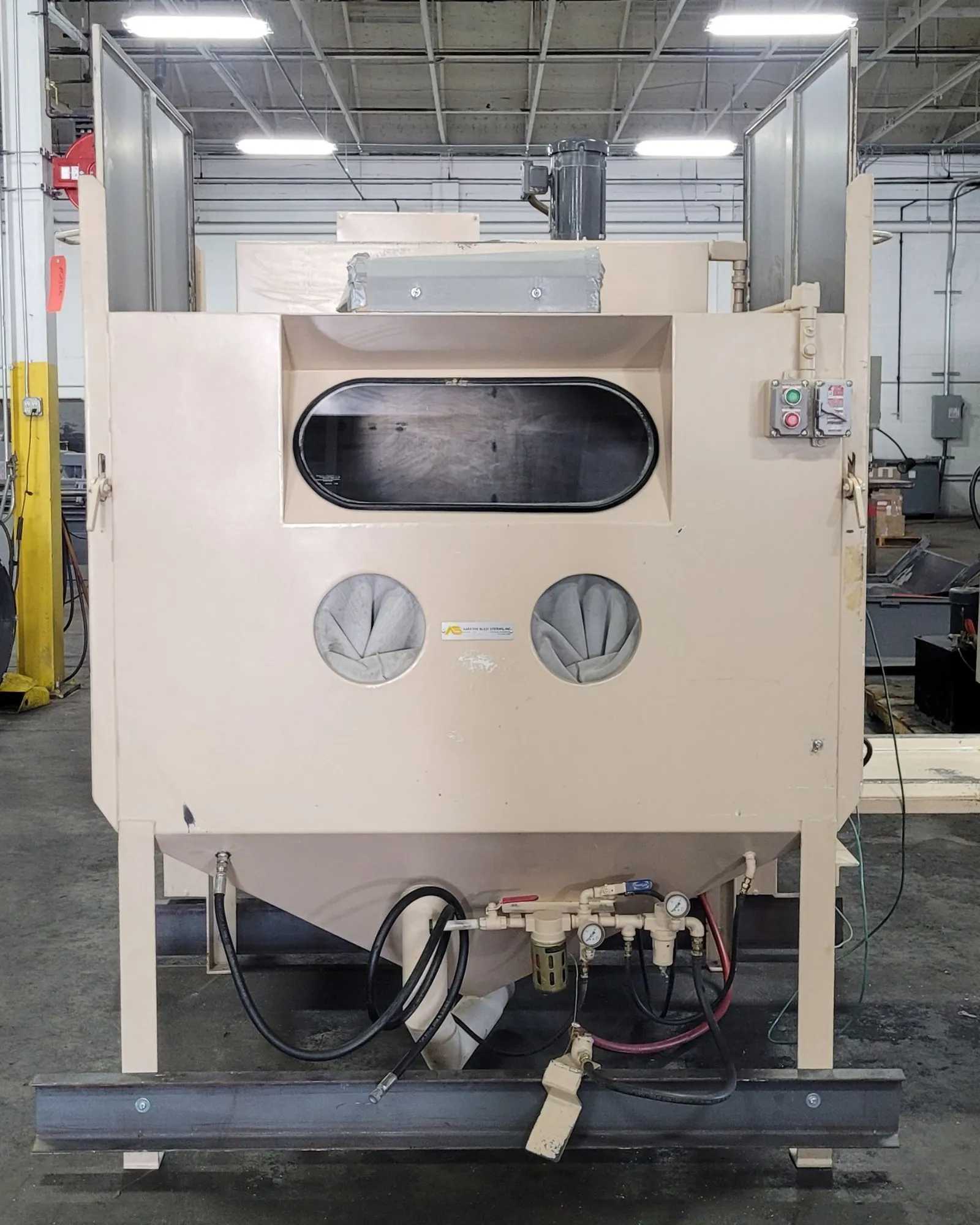 ABRASIVE BLAST SYSTEMS 6048 BLAST CABINET, 40IN TURNTABLE, 1000LB CAP, 900 CFM, 230V, 3PH - SAND BLASTING MACHINE