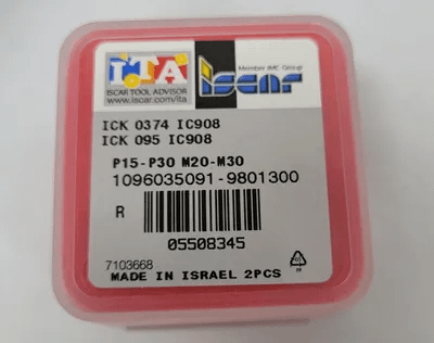 ISCAR IC908 INSERTS/DRILLING HEADS - TIALN COATED CARBIDE - VARIOUS DIAMETERS/PACKS - MACHINE TOOLING