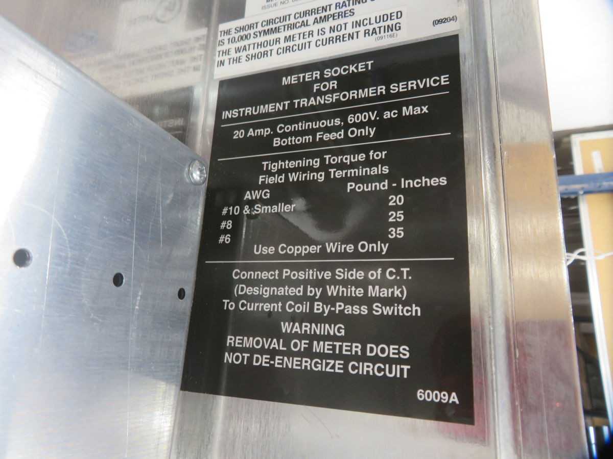 ERICKSON CUCT124 SS ENC, 30 AMP, 4-WIRE, 600 V, 13 TERM, NEMA 3R, 18.5X12X6 IN - ELECTRICAL ENCLOSURES