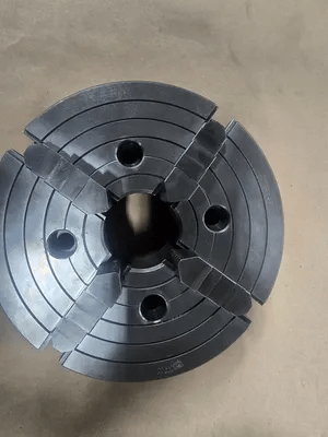 BUCK 8" 4-JAW LATHE CHUCK W/ PLAIN BACK, 3.17" SPINDLE NOSE FIT - MACHINE TOOLING