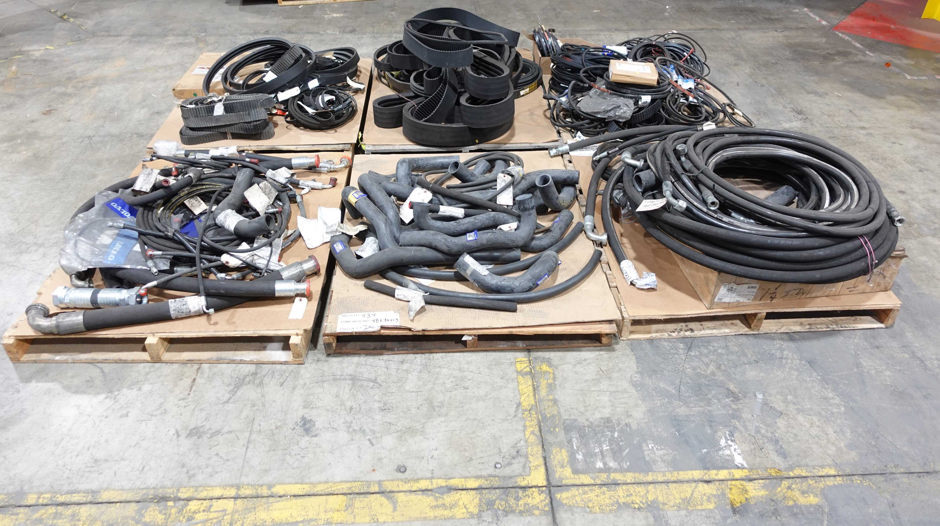 6 PALLETS OF ASSORTED BELTS AND HOSES - BELTS