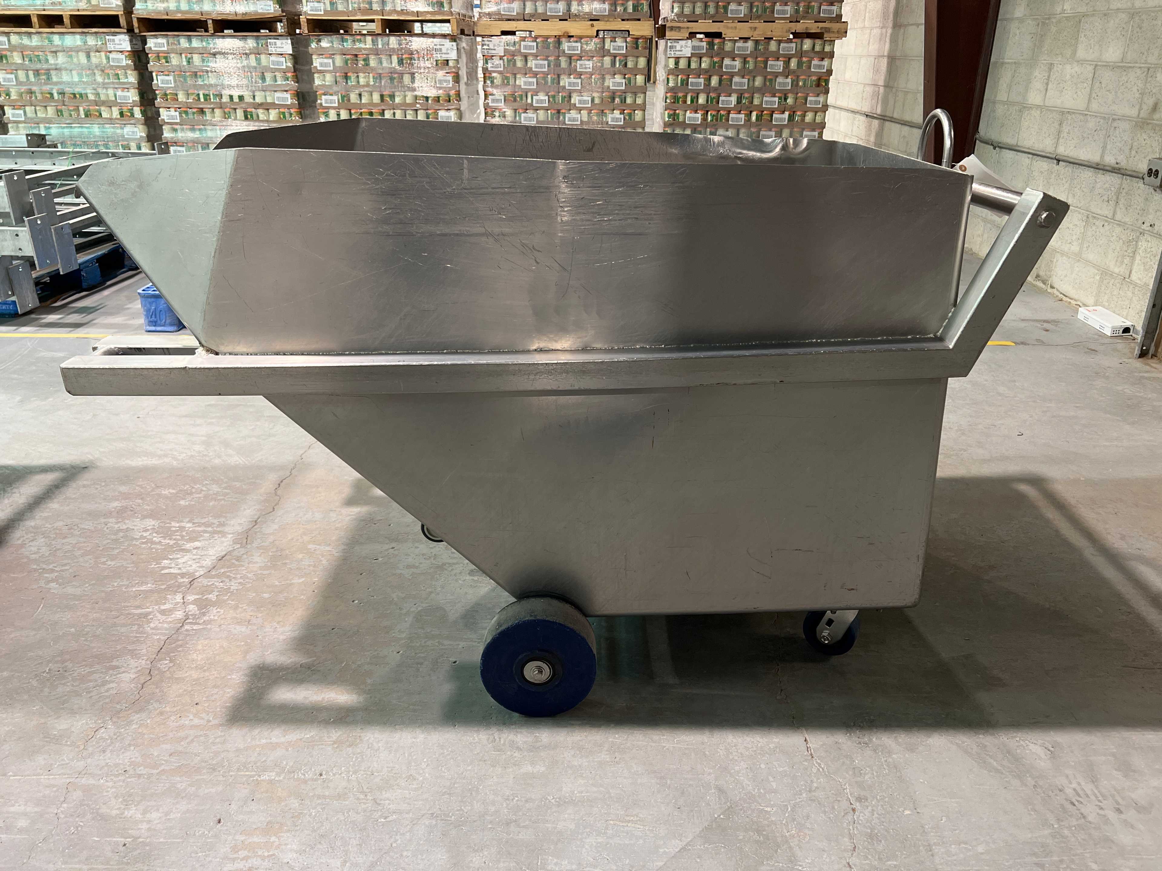 Stainless Steel Dump Cart Hopper - ROLLING CARTS