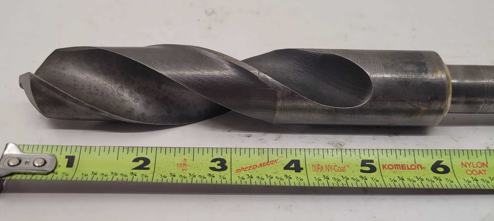 QUALTECH SPIRAL DRILL BIT, OAL 8.75”, 1.25” DRILL BIT DIAMETER, .75” SHANK DIAMETER - MACHINE TOOLING