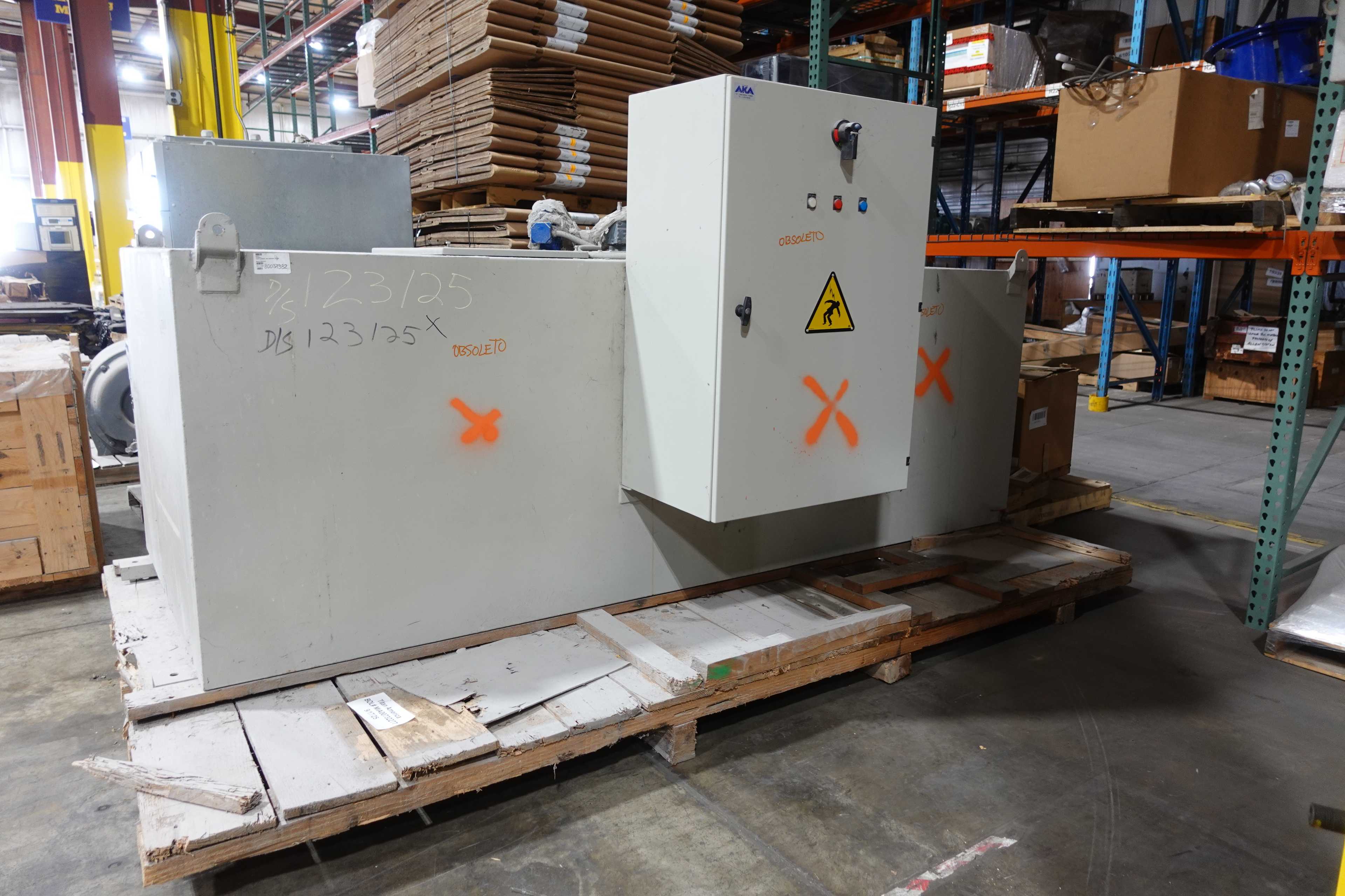 LIQUID STARTER TANK COMPLETE, WITH AKA AUTOMATISMES FLS TYPICAL CONTROL PANEL - PROCESS EQUIPMENT