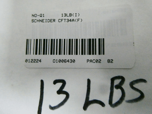 SKU 1006430 - SCHNEIDER CFT34A(F) 34-4HA002001S4A8005020 CORIOLIS FLOW TRANSMITTER 100-230V-AC - FLOW TRANSMITTER