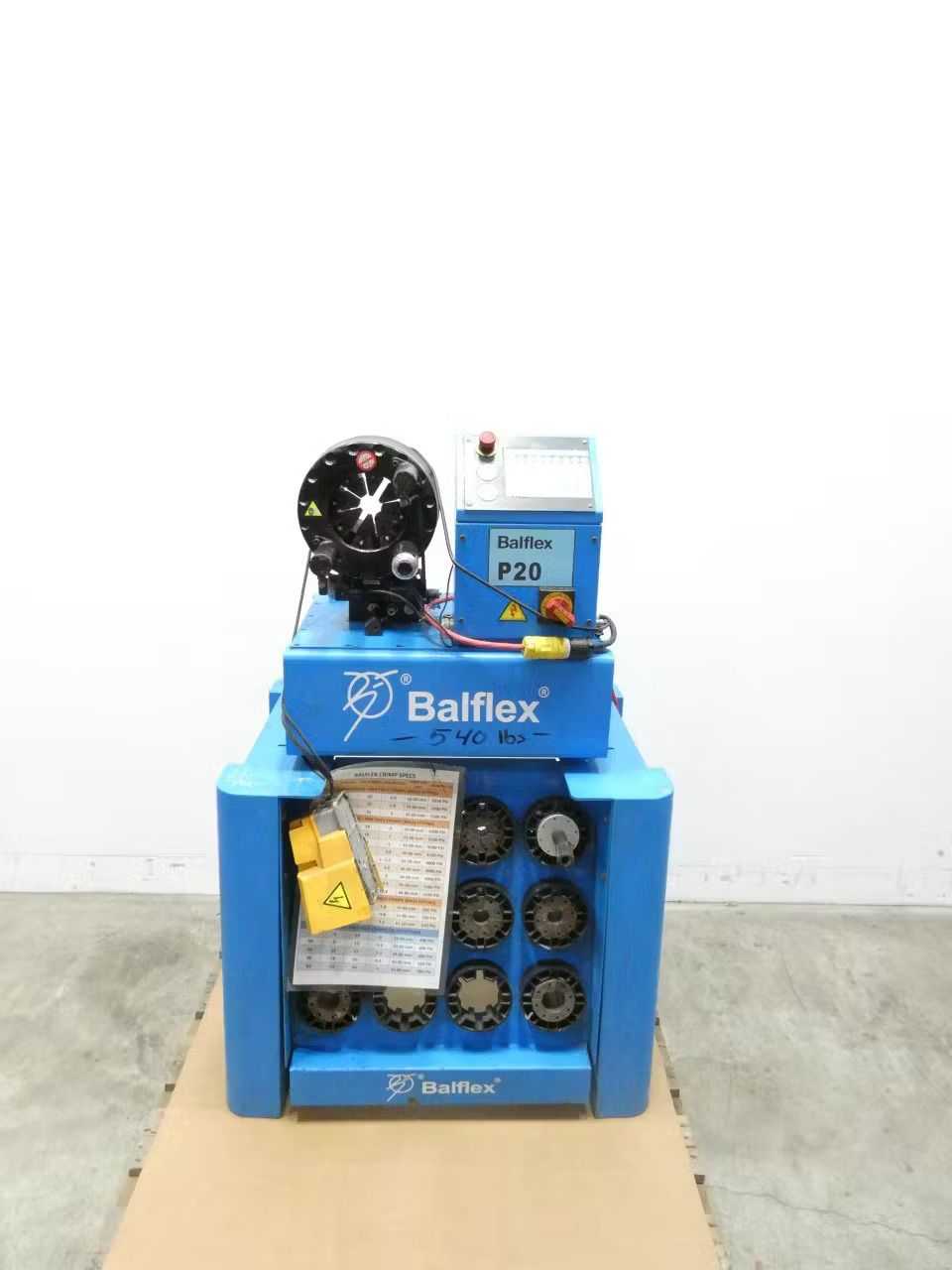 BALFLEX P20 ELECTRIC CRIMPING MACHINE 1HP 115V-AC - INDUSTRIAL PARTS