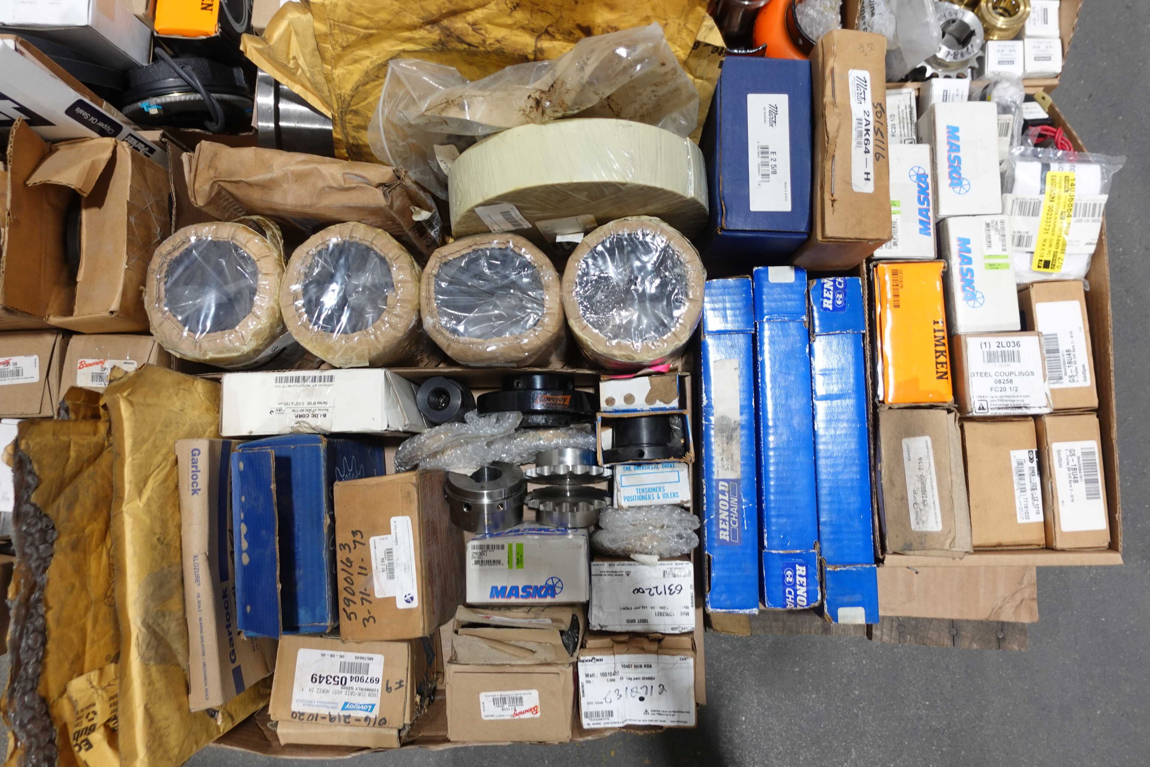 SKU 1735553 - 3 PALLETS OF ASSORTED POWER TRANSMISSION REPLACEMENT PARTS - POWER TRANSMISSION