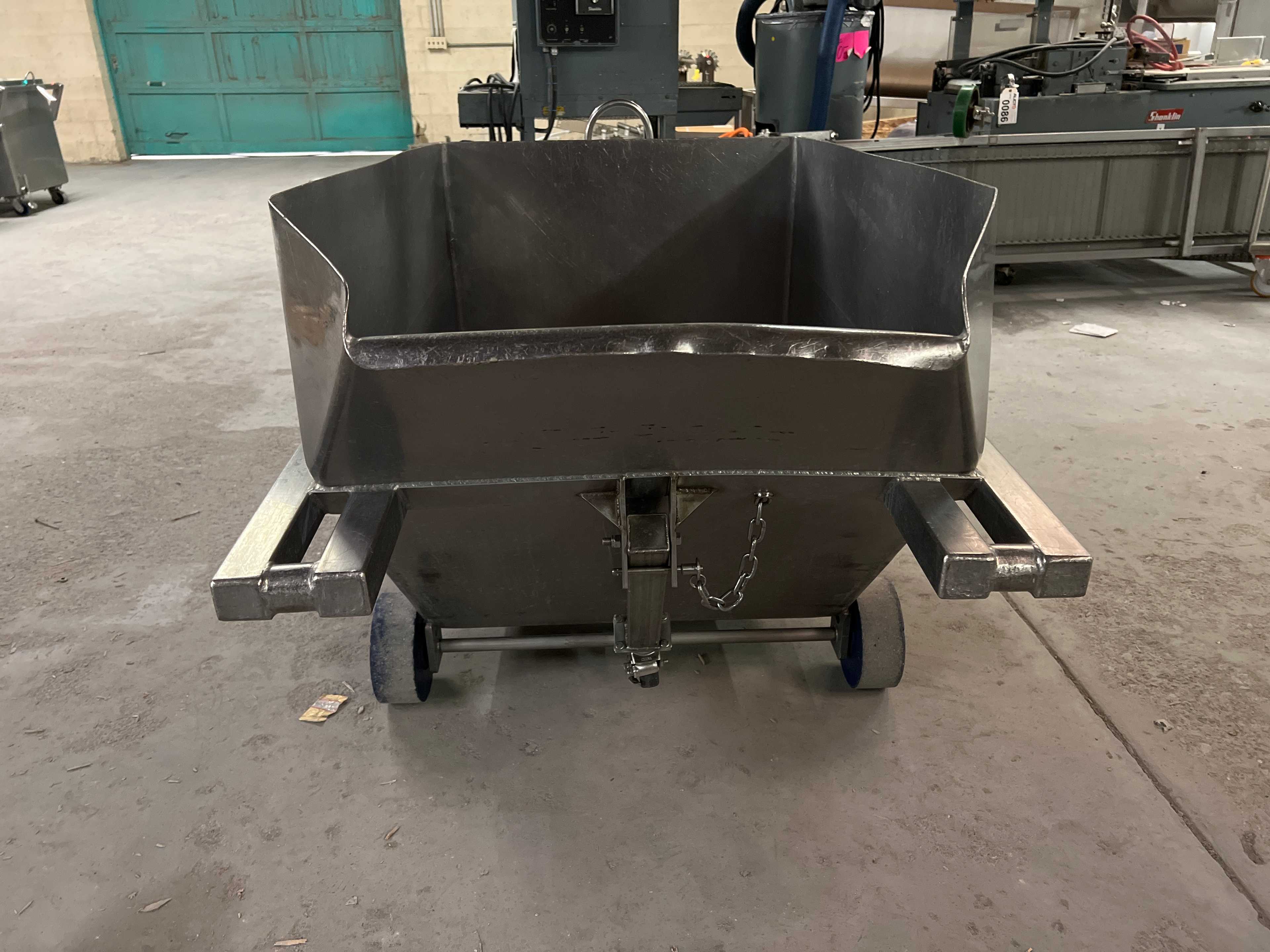 Stainless Steel Dump Cart Hopper - ROLLING CARTS