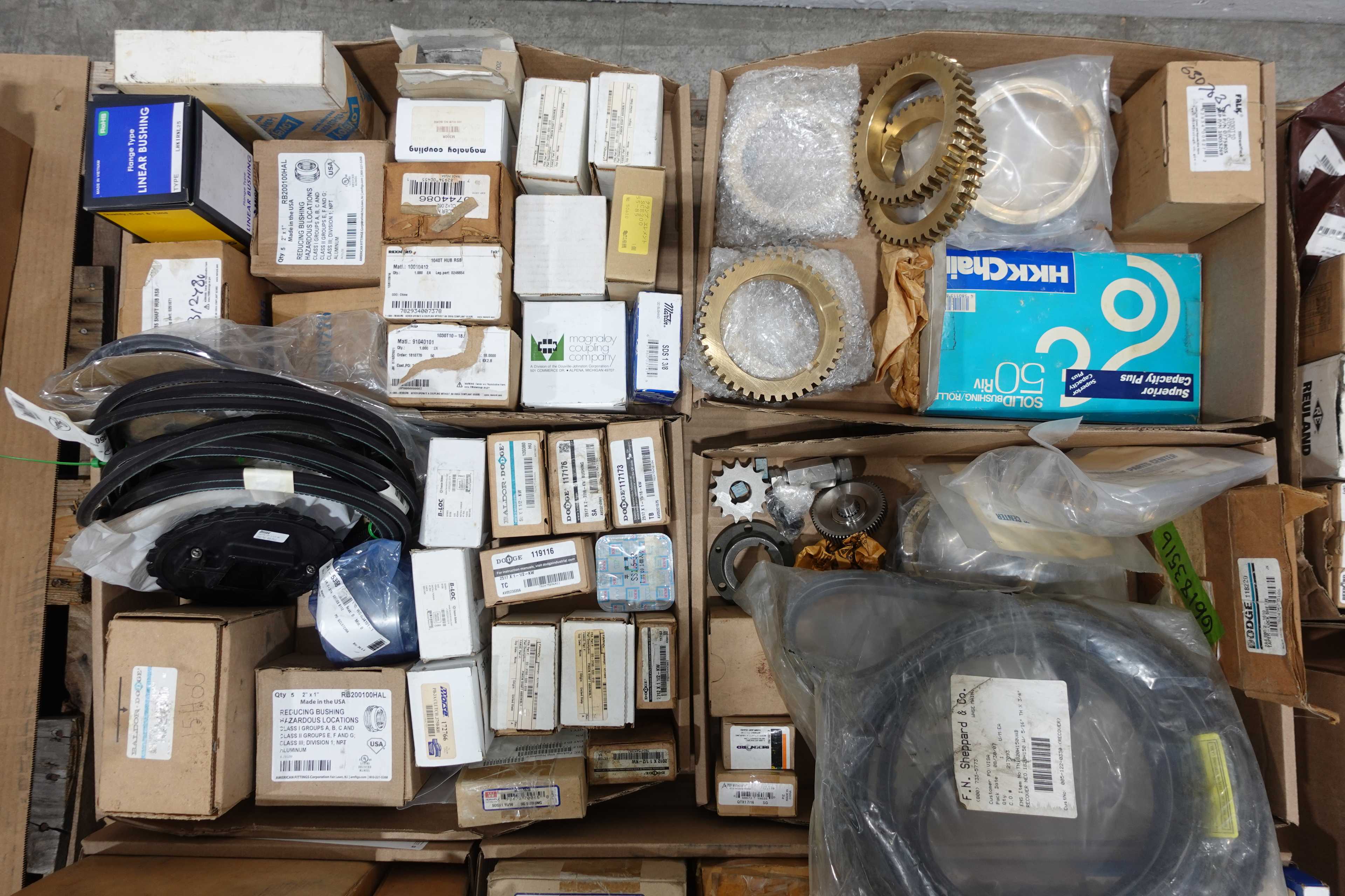 SKU 1735634 - 4 PALLETS OF ASSORTED POWER TRANSMISSION - POWER TRANSMISSION