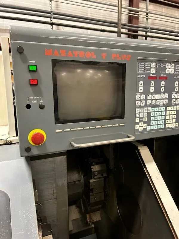 1995 MAZAK DUAL TURN 20 CNC LATHES, 12.6 IN TURN DIA, 49.21 IN MACH LEN, 20 HP - CNC LATHES