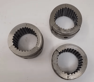 SUPERIOR CINCINNATI 2 1/8" MASTER SERRATED COLLET PAD SET OF 3 - MACHINE TOOLING