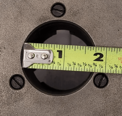 BISON 6" 3-JAW CHUCK, 1.5" CENTER HOLE, FLAT BACK - MACHINE TOOLING