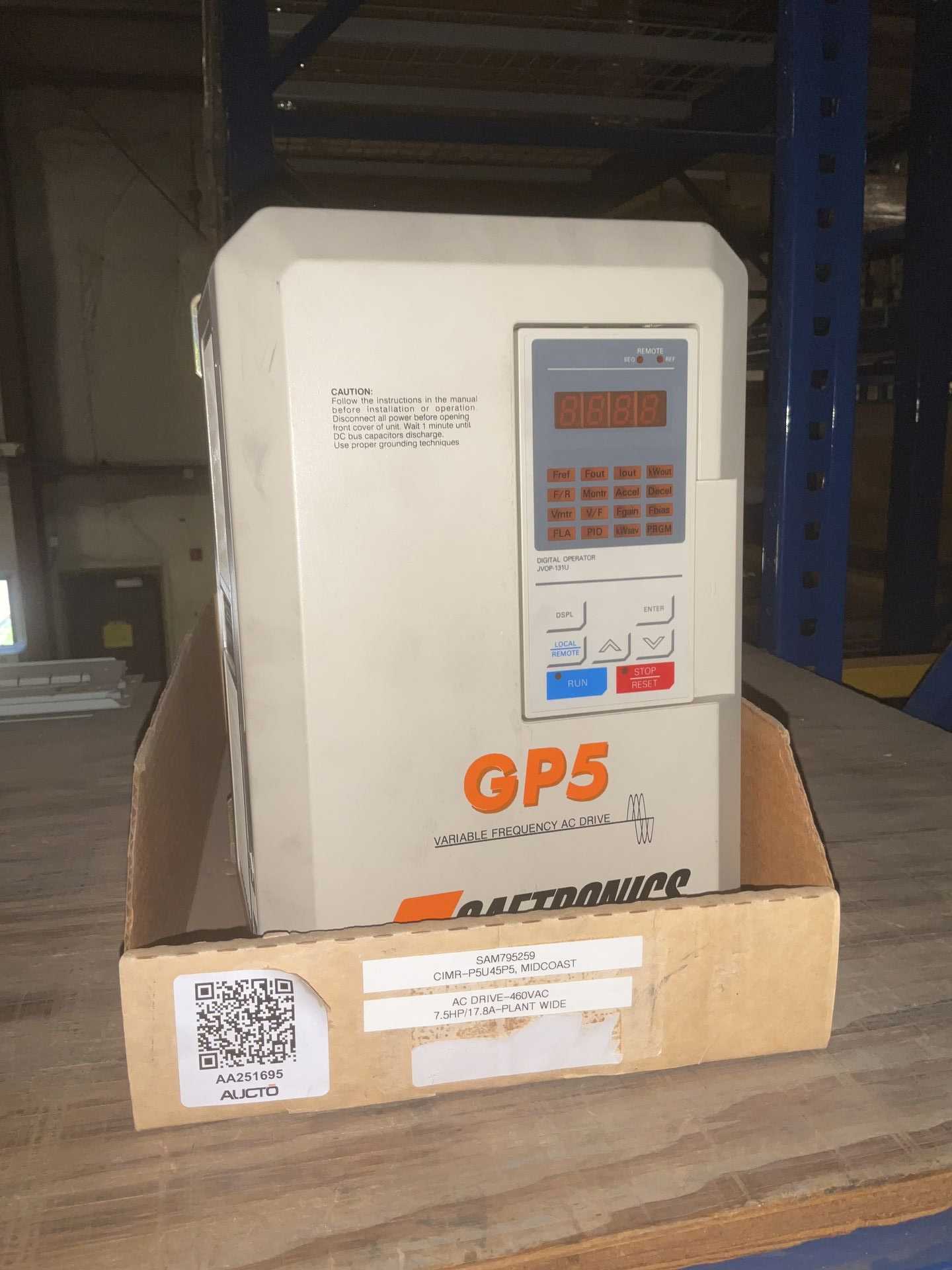 SAFTRONICS INC CIMR-P5U45P5 AC VFD DRIVE - AC VFD DRIVES
