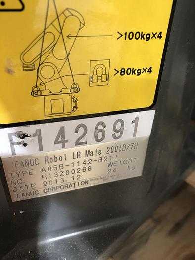 2013 FANUC LR MATE 200ID/7H CNC ROBOT, 7KG PAYLOAD, 717MM REACH, R-30IB CONTROLLER - ARTICULATED ROBOTS