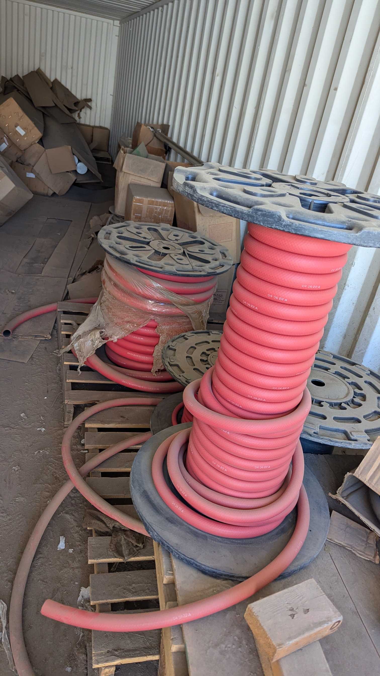 BULK QTY OF FILTER BAGS, VALVE & RUBBER HOSE - INDUSTRIAL PARTS