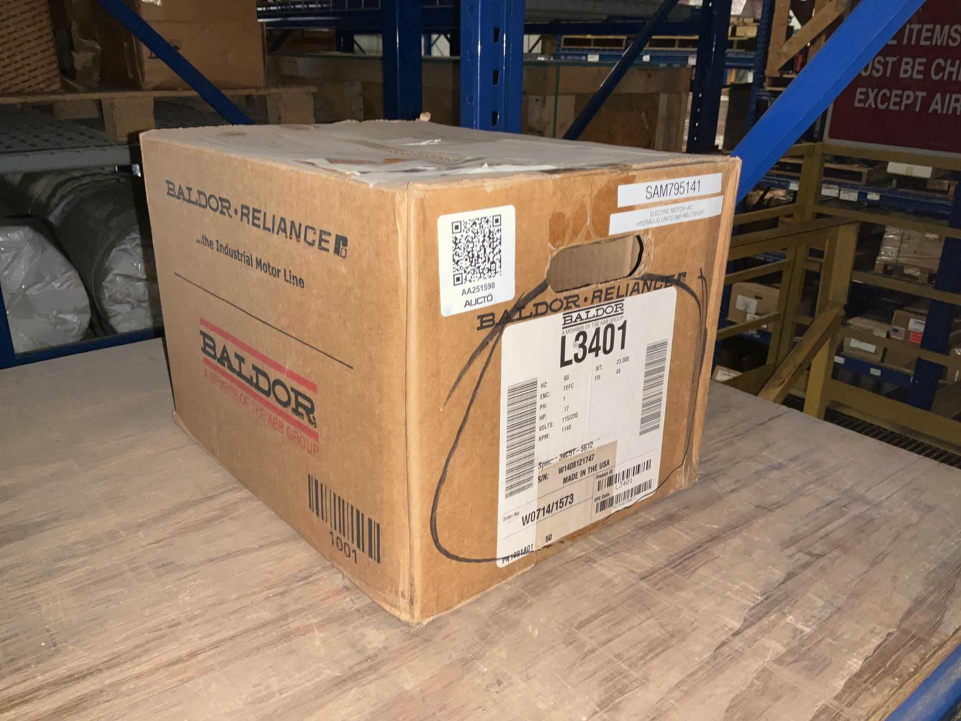 BALDOR RELIANCE L3401 AC MOTOR - 