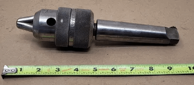 ETTCO NO 3-AB KEYLESS DRILL CHUCK, 17/32" CAPACITY, #4 MT SHANK - MACHINE TOOLING