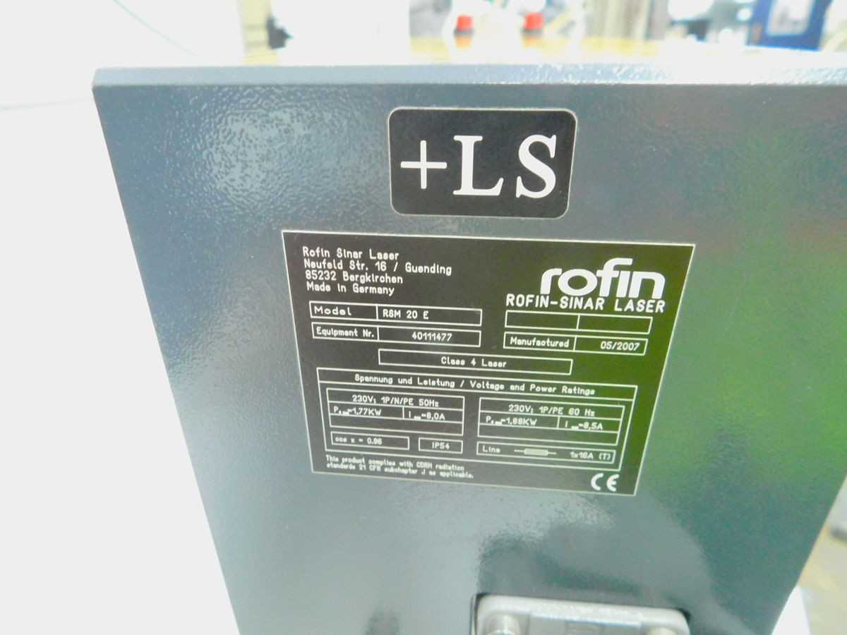 ROFIN SINAR 20E LAB LASERS PHOTONICS, 20W POWER, 1060-1070NM WAVELENGTH - LASER CUTTING MACHINES