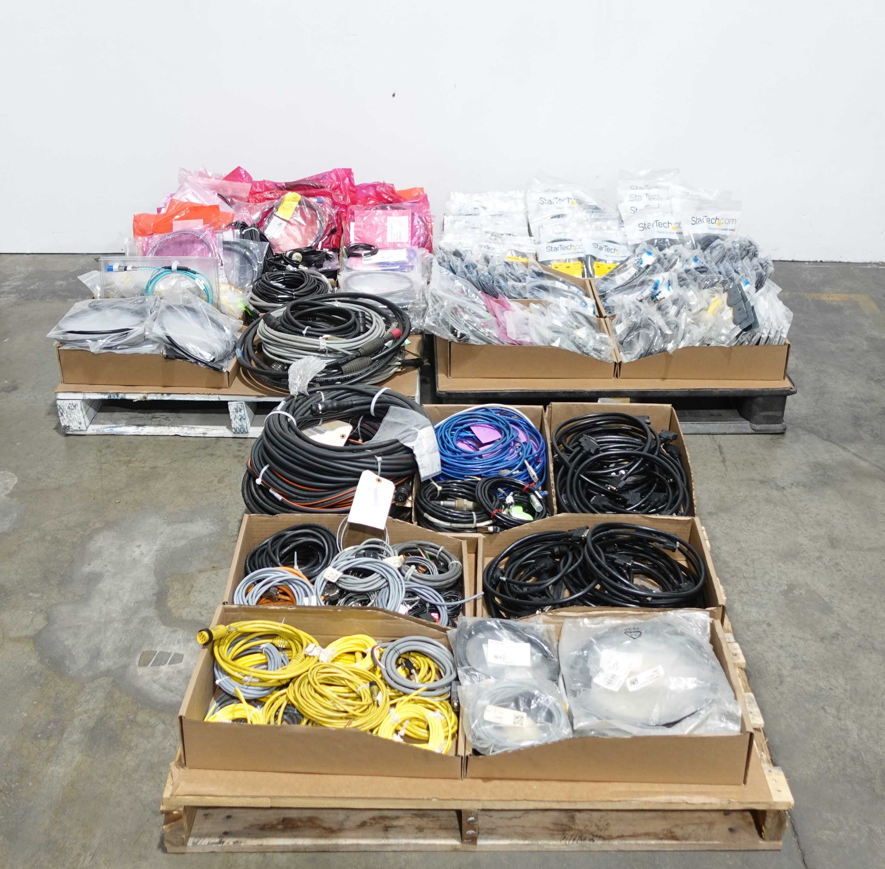 SKU 1079608 - 3 PALLETS OF ASSORTED CORDSET CABLES
