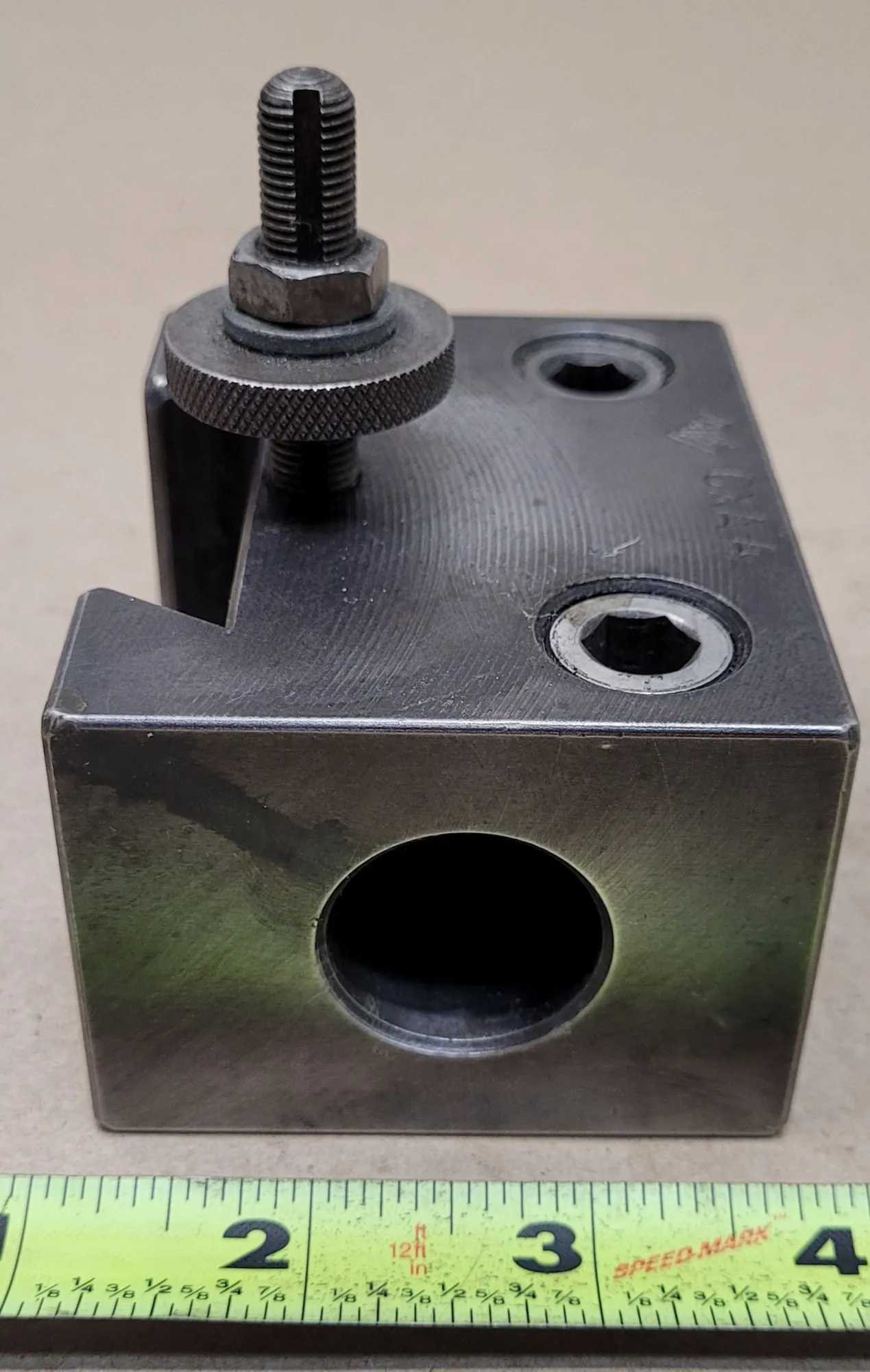 ALORIS CXA 4 BORING BAR HOLDER, 13-18" SWING, 1" CAPACITY, 2-1/4" WEDGE, 1" CENTERLINE HEIGHT - MACHINE TOOLING