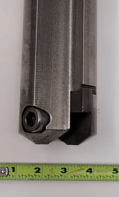 ALLIED MACHINE STRAIGHT FLUTE INSERT SPADE DRILL, MODEL 21861-0005, MT5 SHANK, F SERIES - MACHINE TOOLING