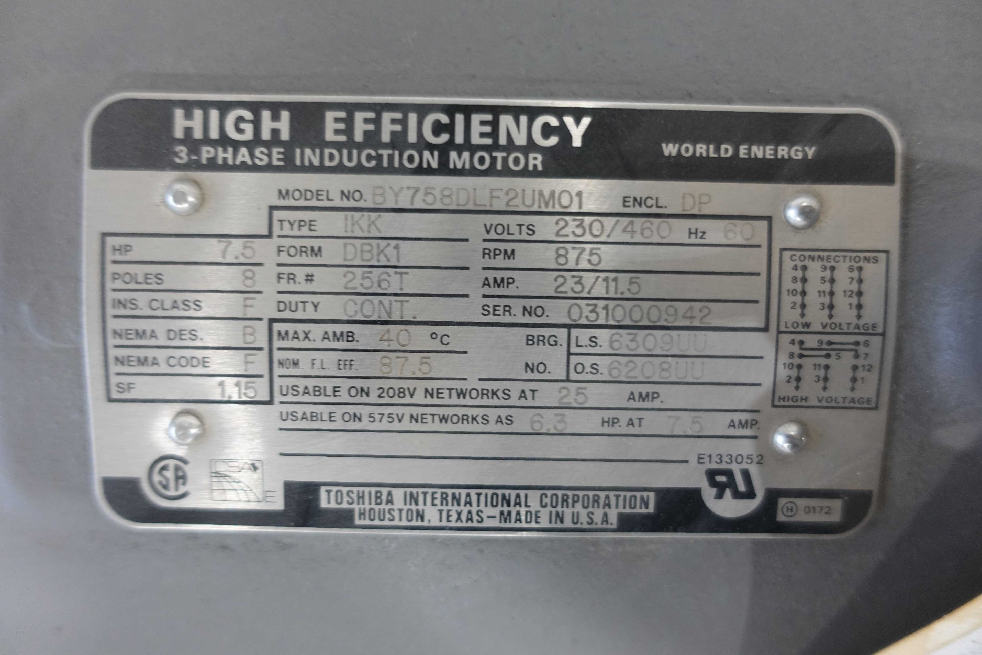 SKU 1737640 - 3 PALLETS OF ASSORTED AC MOTORS - AC MOTOR