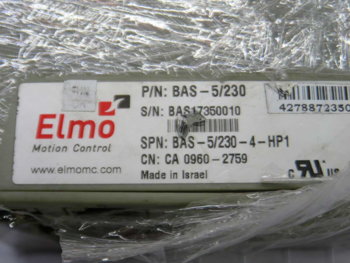 ELMO BAS-5/230 SERVO DRIVE - SERVO DRIVES