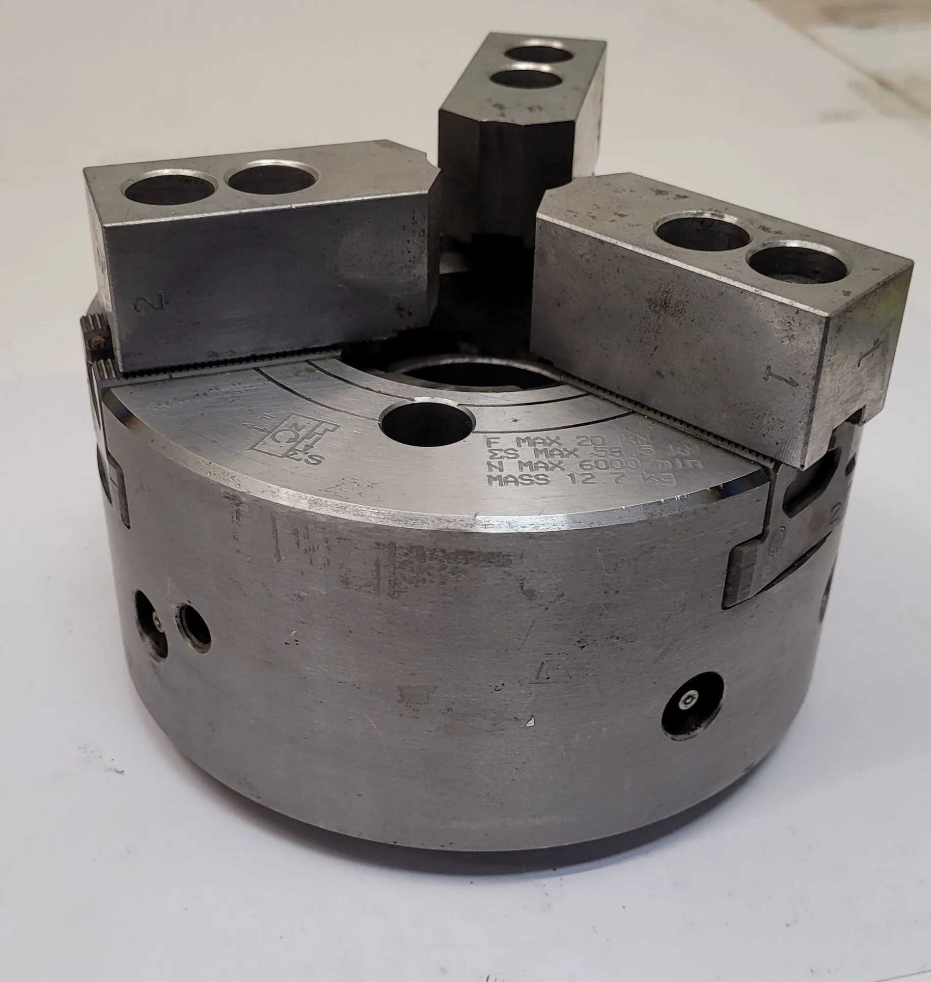 KITAGAWA BB206 - 6" 3 JAW POWER CHUCK, SUPER LARGE BORE, 6000 MAX RPM - MACHINE TOOLING