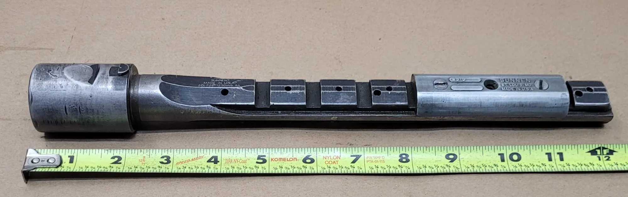 SUNNEN 2G-P28-1250 WB HONING MANDREL 2-STONE DIA 1.230-1.375IN OAL 12.5IN - MACHINE TOOLING