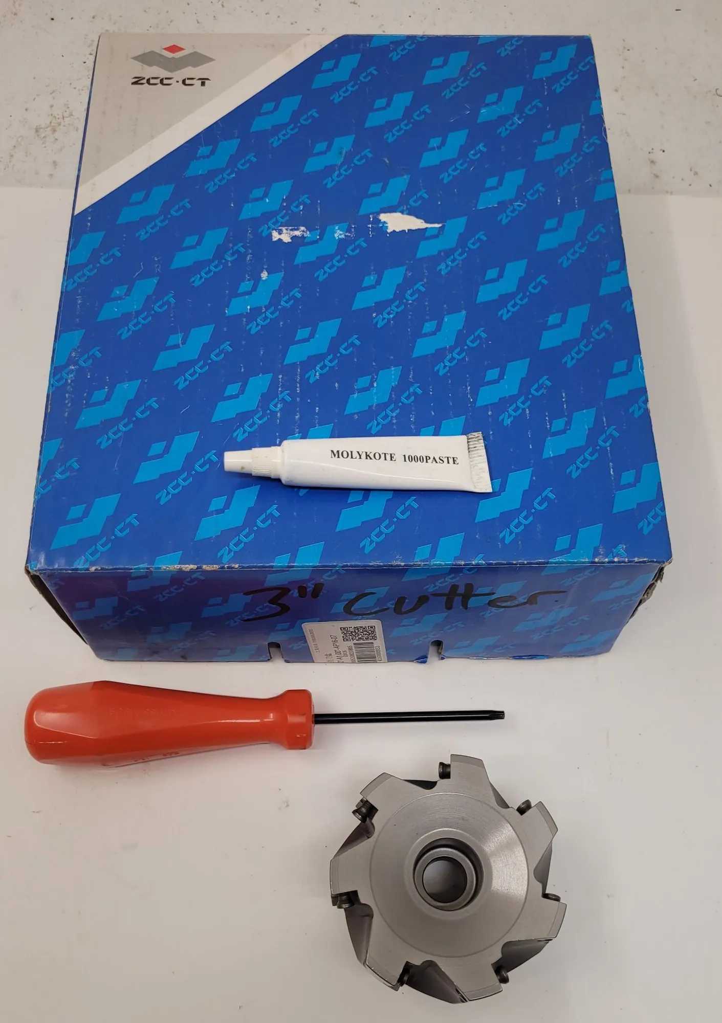ZHUZHOU CUTTING TOOLS EMP02-3.00”-A1.00” AP16-07 SQUARE SHOULDERING INDEXABLE FACE MILL - MACHINE TOOLING