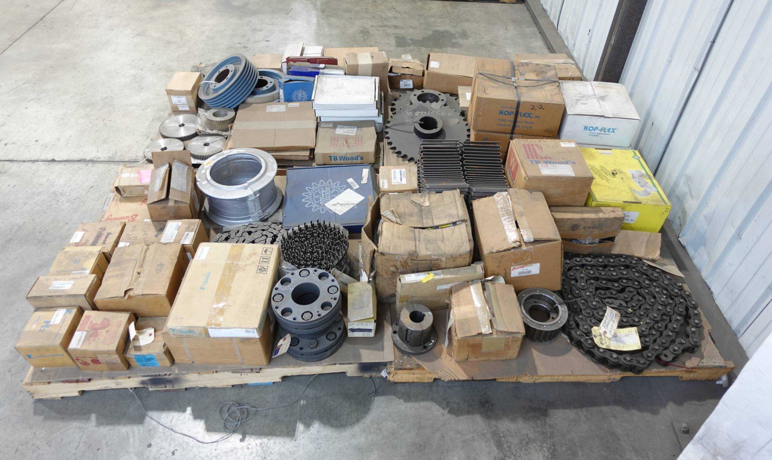 SKU 1728889 - 4 PALLETS OF ASSORTED POWER TRANSMISSION REPLACEMENT PARTS - POWER TRANSMISSION