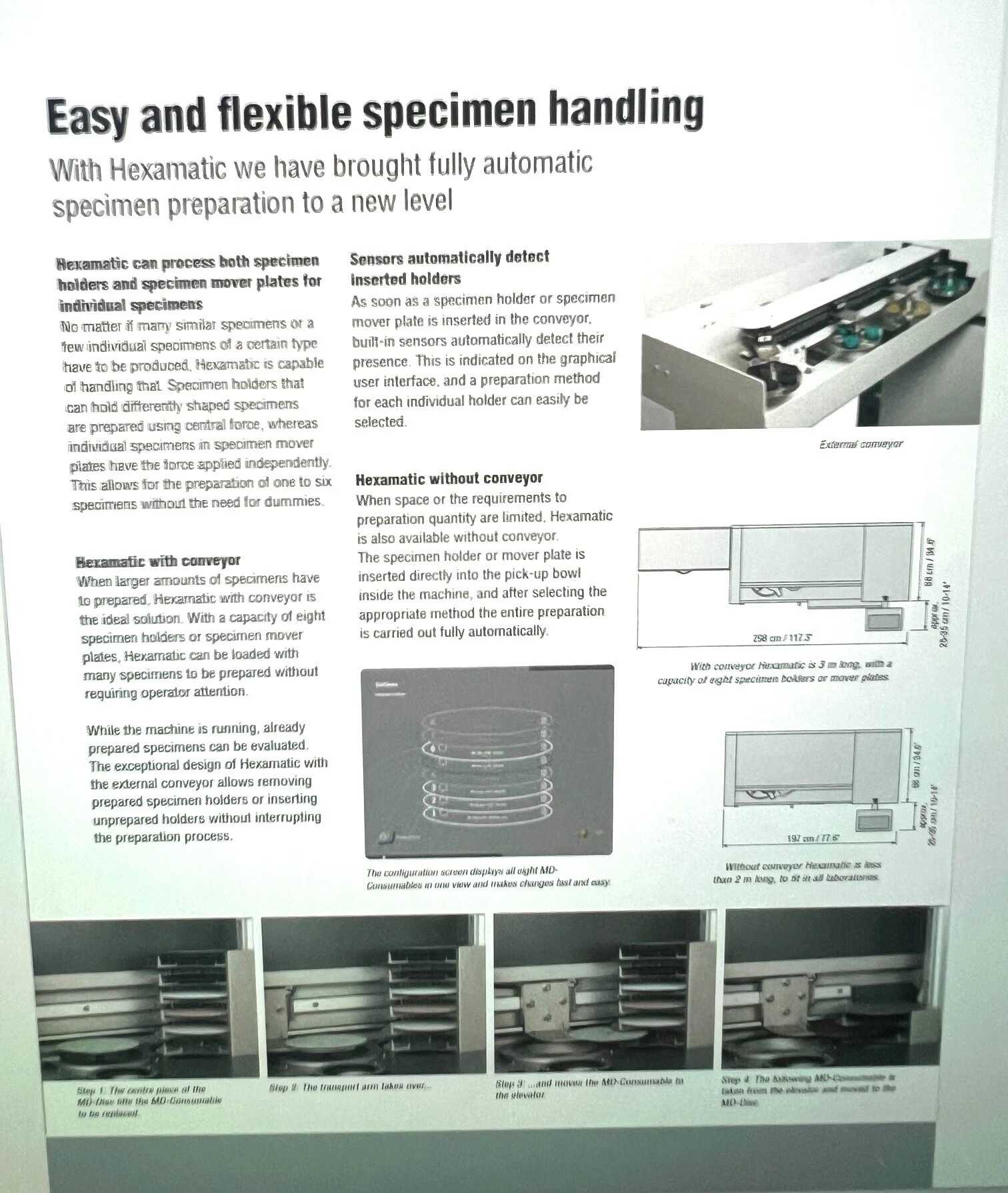 2014 STRUERS HEXAMATIC SPECIMEN PREPARATION MACHINE, 8-STATION DISC EXCHANGE - LAB & SCIENTIFIC