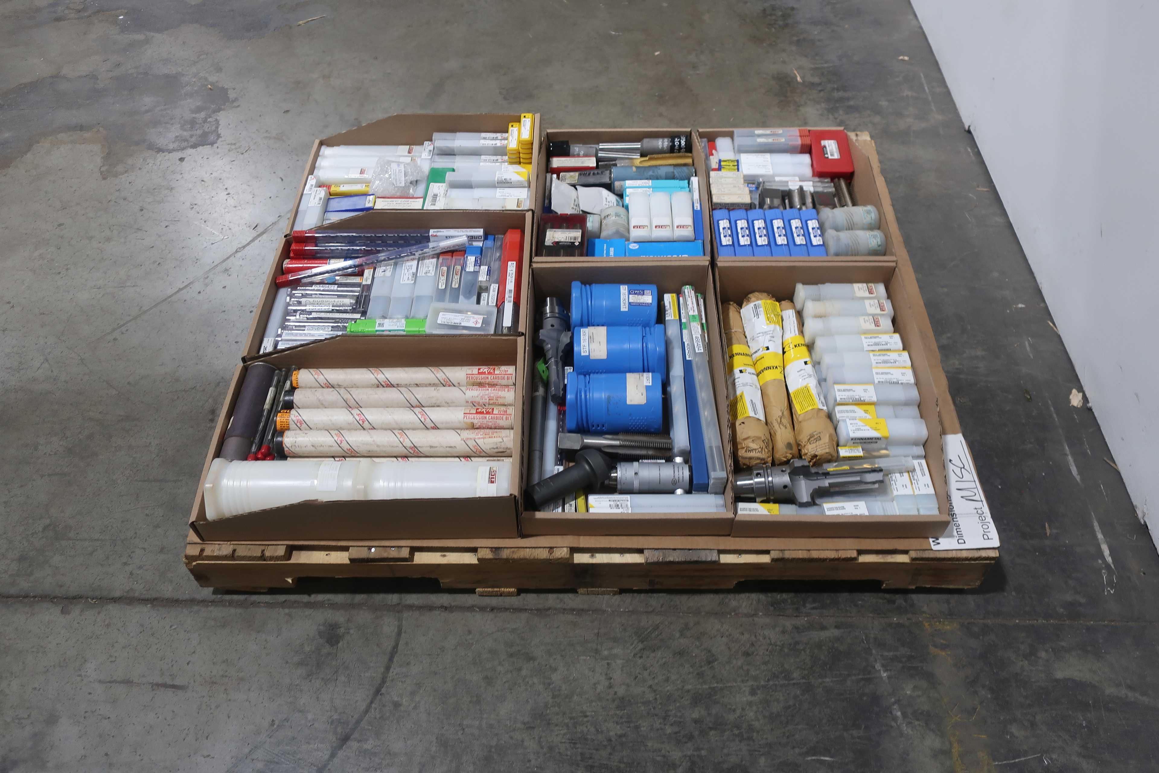 SKU 1751158 - PALLET OF ASSORTED METALWORKING TOOLING - MACHINE TOOLING
