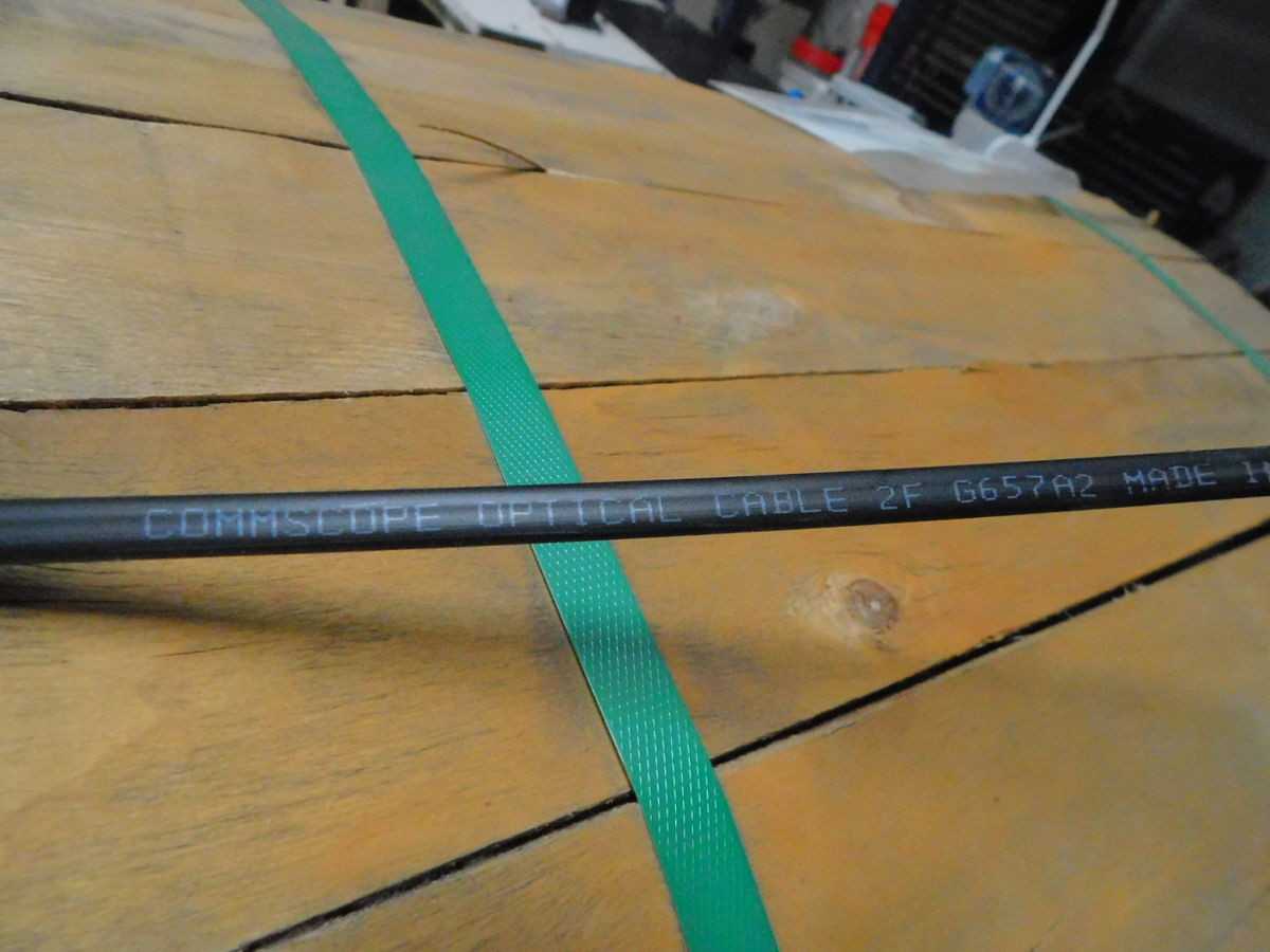 COMMSCOPE O-002-DF-8W-F02NS/30G, FIBER OPTIC DROP CABLES, 2 FIBER G.657.A2, 25688 FT LENGTH - FIBER OPTIC CABLE