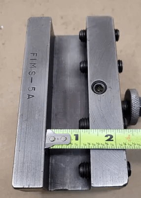 FIMS 5A TOOL HOLDER, WIDTH: 1-3/8”, LENGTH: 6”, HEIGHT: 3-1/4”, GAP: 1-1/4” - MACHINE TOOLING