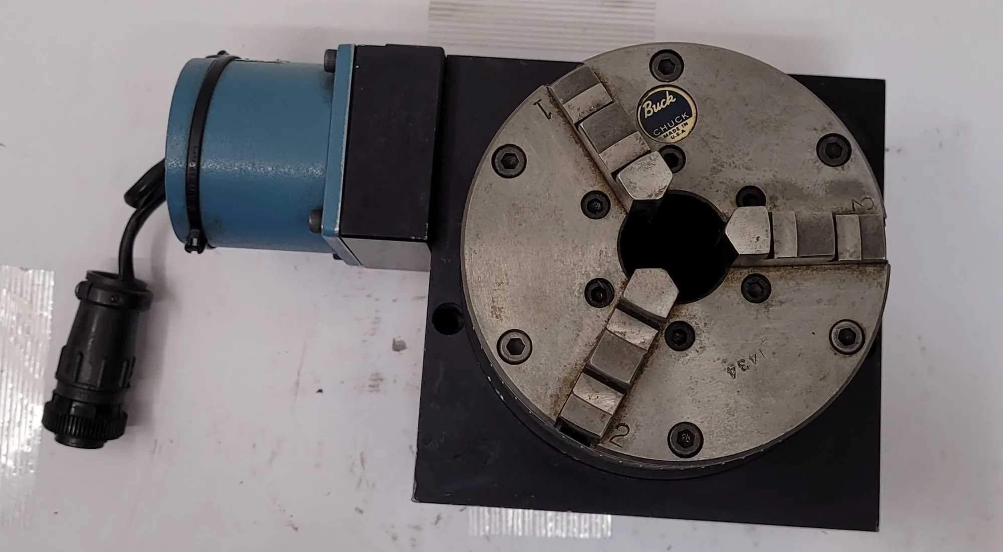 OGP MICROTHETA ROTARY MODEL 52 5006 W/ 4-INCH BUCK CHUCK - 3 JAW - MACHINE TOOLING