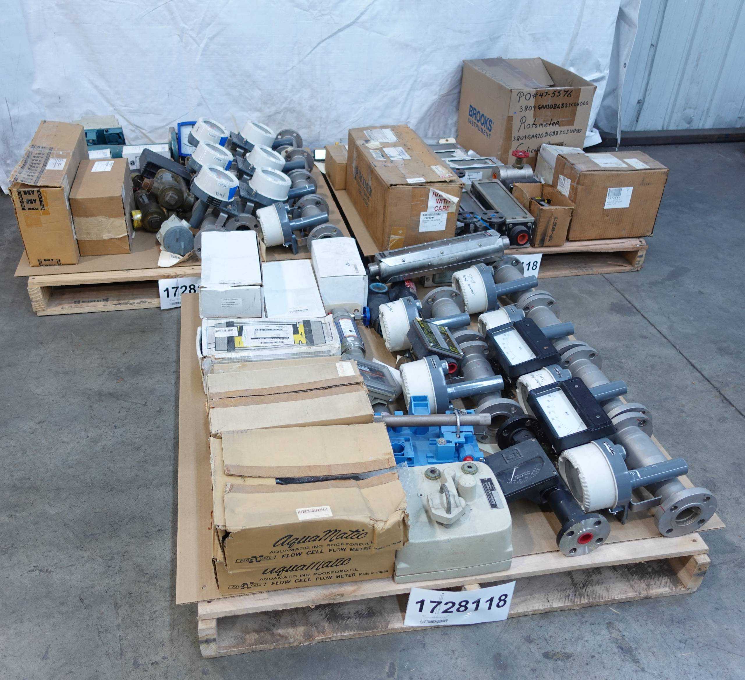 SKU 1728118 - 3 PALLETS OF ASSORTED FLOW METERS - FLOW METER