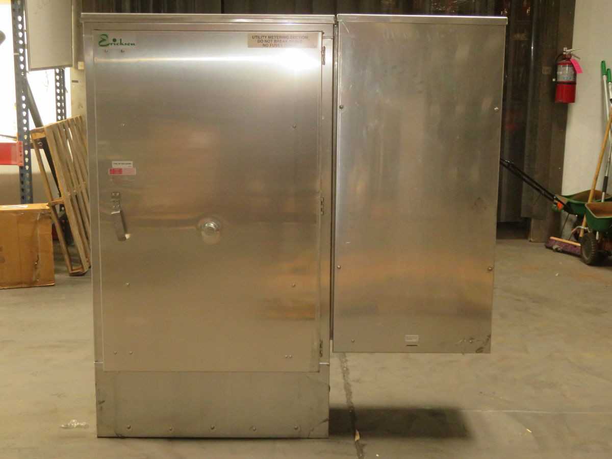 ERICKSON CUCT124 METERING TRANSFORMER CABINET, TYPE 3R ENCLOSURE, 600V AC, 20 AMP - ELECTRICAL ENCLOSURES