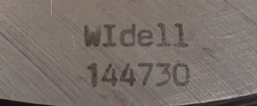 WIDEL 144730 THREAD DIE, 2 15/16-16, 5IN OD, 1IN THICKNESS, 9 FLUTES - MACHINE TOOLING
