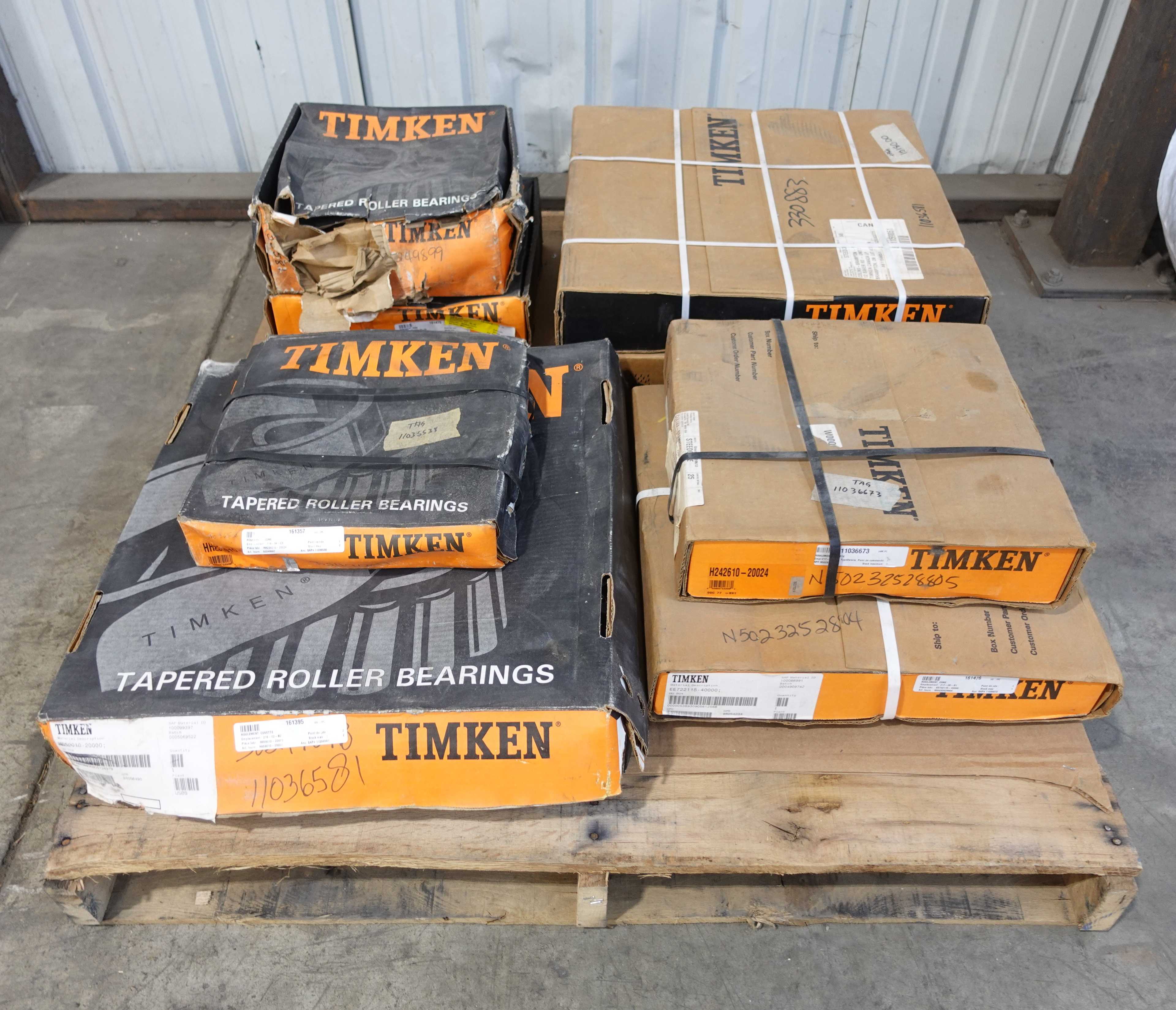 PALLET OF ASSORTED TIMKEN BEARINGS - BEARINGS