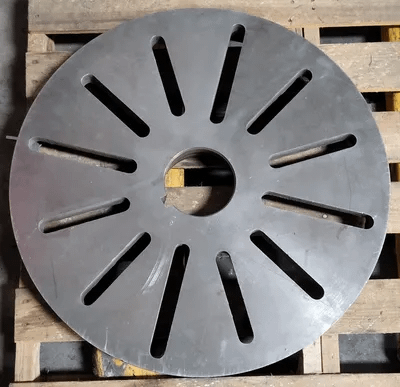 LATHE CHUCK FACE PLATE, 23.5 IN DIAMETER, L2 MOUNT - MACHINE TOOLING