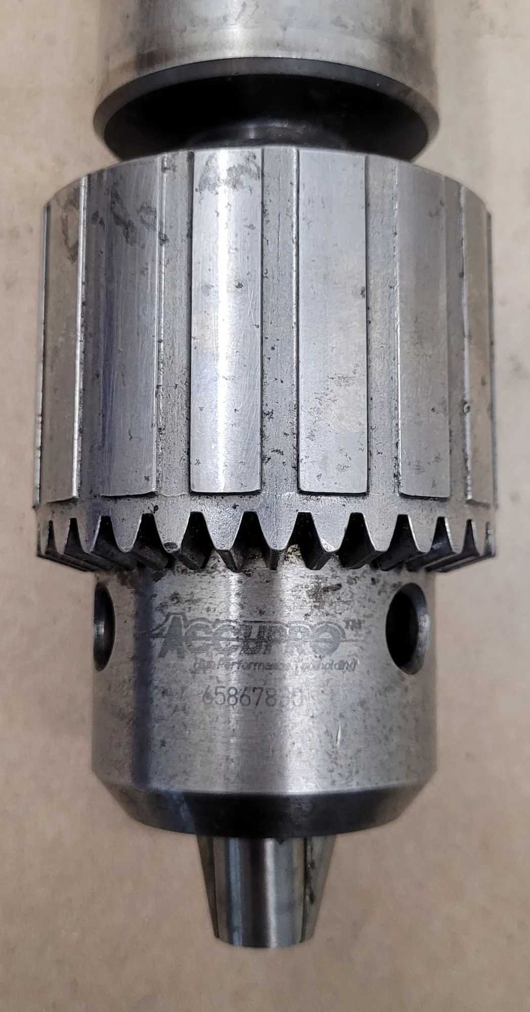 ACCUPRO DRILL CHUCK, 1/16” TO 5/8” CAPACITY, 5MT ARBOR, 3JT TAPERED MOUNT, W/ KEY - MACHINE TOOLING