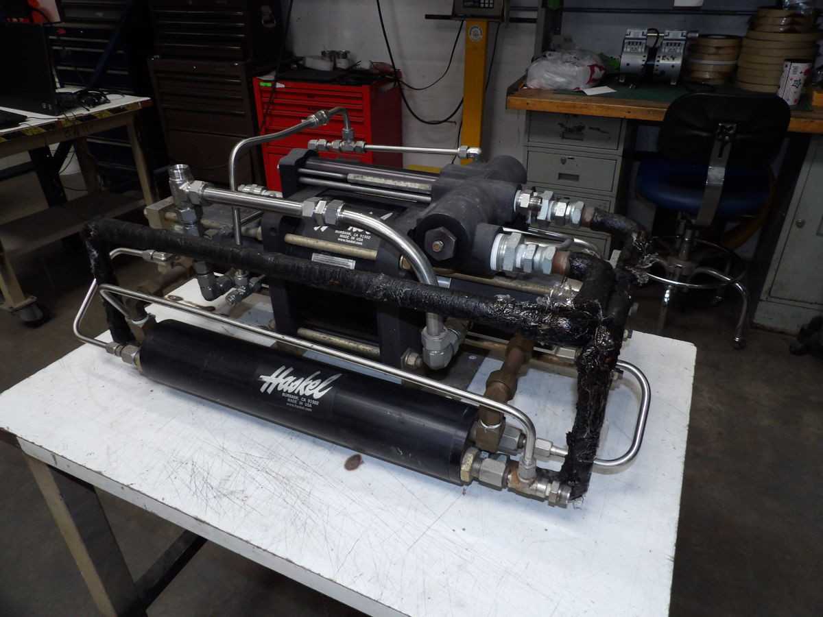 HASKEL 8AGD-5 GAS BOOSTER, RATIO: 8.0:1, MAX OUTLET: 12,000 PSI - GAS COMPRESSORS