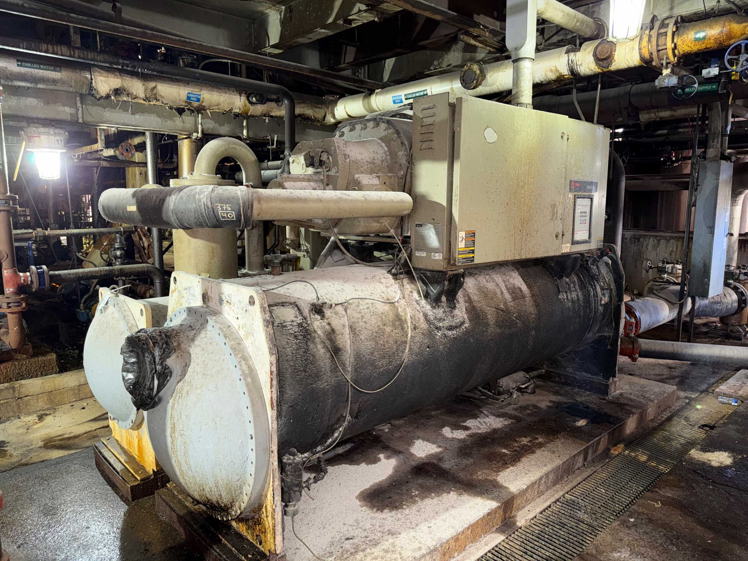 2001 TRANE RTHC1D2F0H0G3L3G3LFV0C0 WATER-COOLED CHILLER - CHILLERS