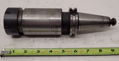 PARLEC C40-40ER612 CAT40 ER40 COLLET CHUCK, 6.12 IN HEAD LENGTH/PROJECTION - MACHINE TOOLING